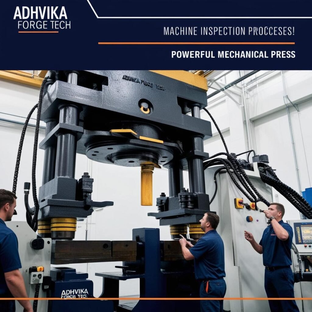 machine inspection Mechanical press , real picture , Adhvika forge tech Machine Dismantling & Shifting