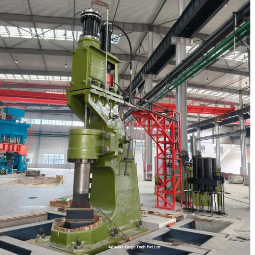 C-Frame Hammer: Compact, efficient for open die forging with easy access and quick operations.