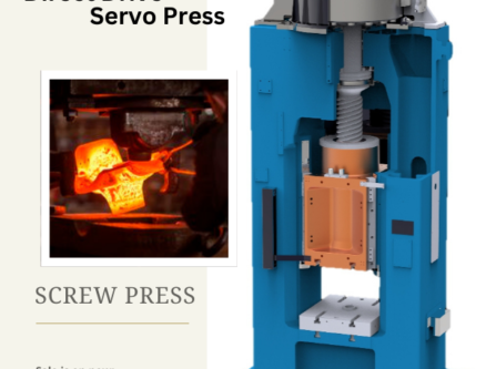 Direct Drive Screw Press gives more precise and high accuracy forging impacts on job