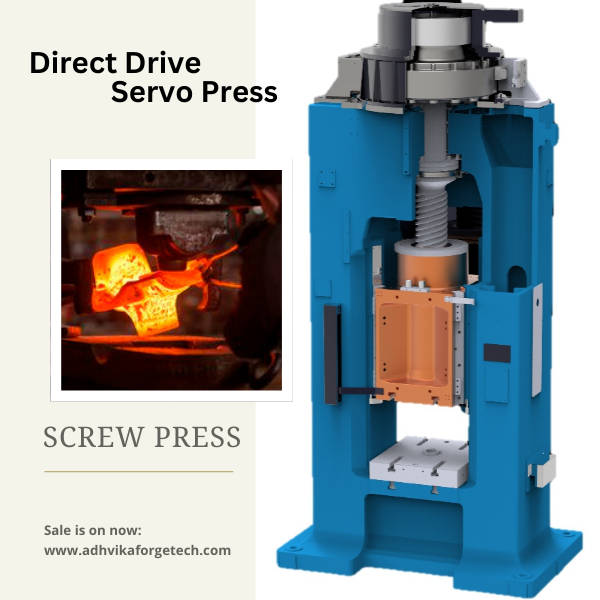 Direct Drive Screw Press gives more precise and high accuracy forging impacts on job