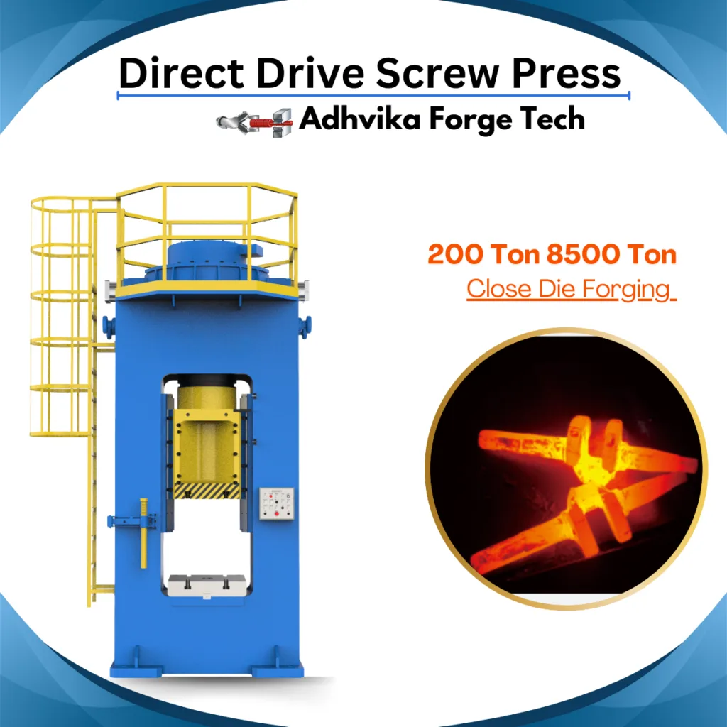 Direct Drive Screw Press (2) CNC Electric Screw Press: Enhanced with CNC control for high-precision automation, ensuring consistent force, stroke control, and optimized production efficiency.