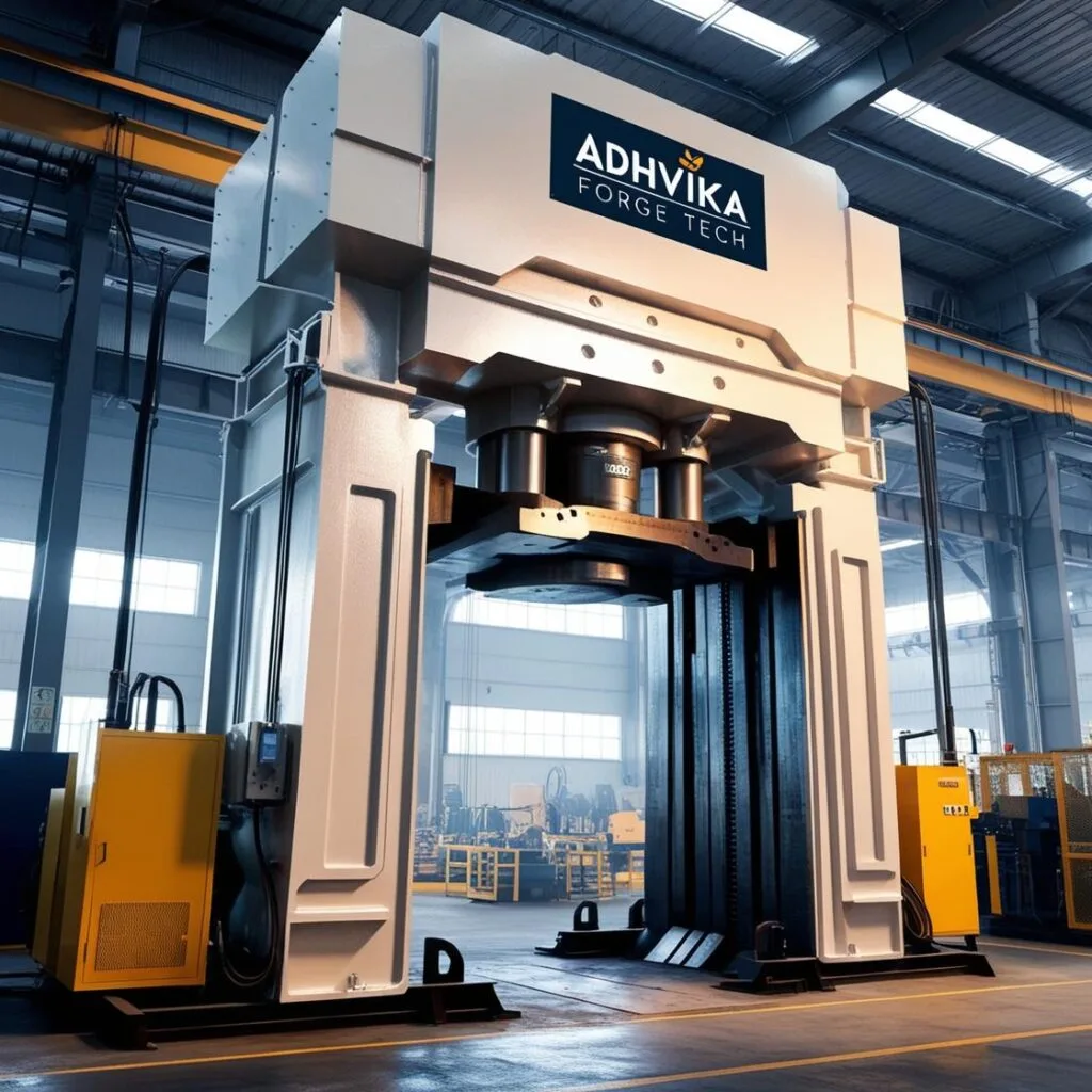 Factory big Hydraulic Press reality with name Adhvika Forge tech Tunrkey Project Done By Adhvika Forge Tech, Adhvika Forge Tech Provided Forging Press and Forging Services