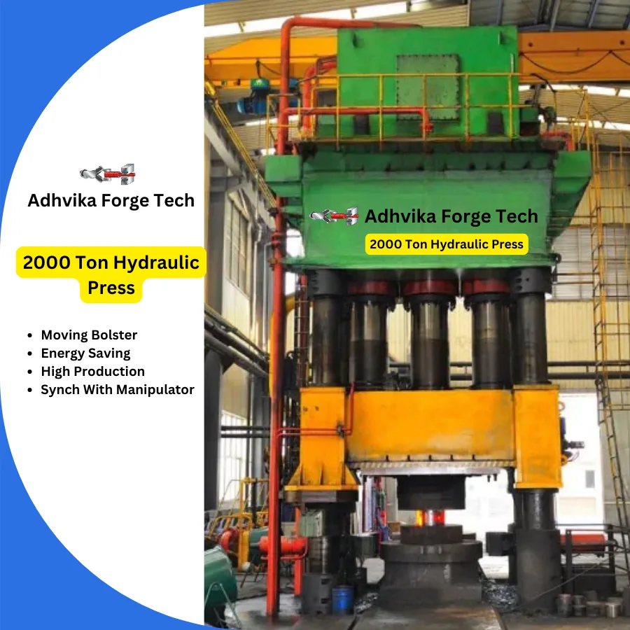Hydraulic Press four column for open die forging industry. They can easily do the forging shaft and making gear blank .