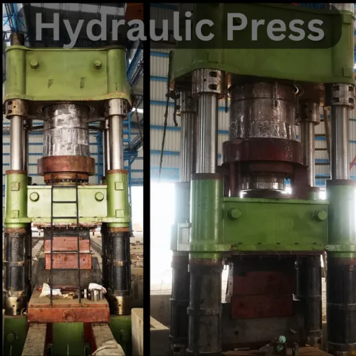 Hydraulic Press: Delivers precise force for large, complex open die forging, ensuring superior metal flow and strength.