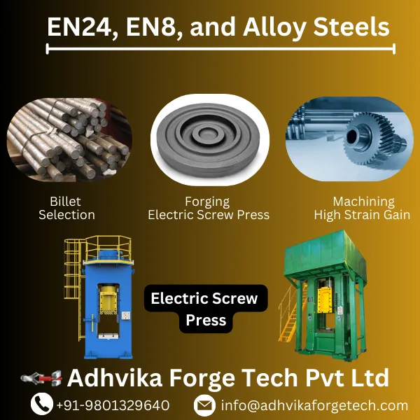 Direct Drive Screw Press using for gear blank forging.