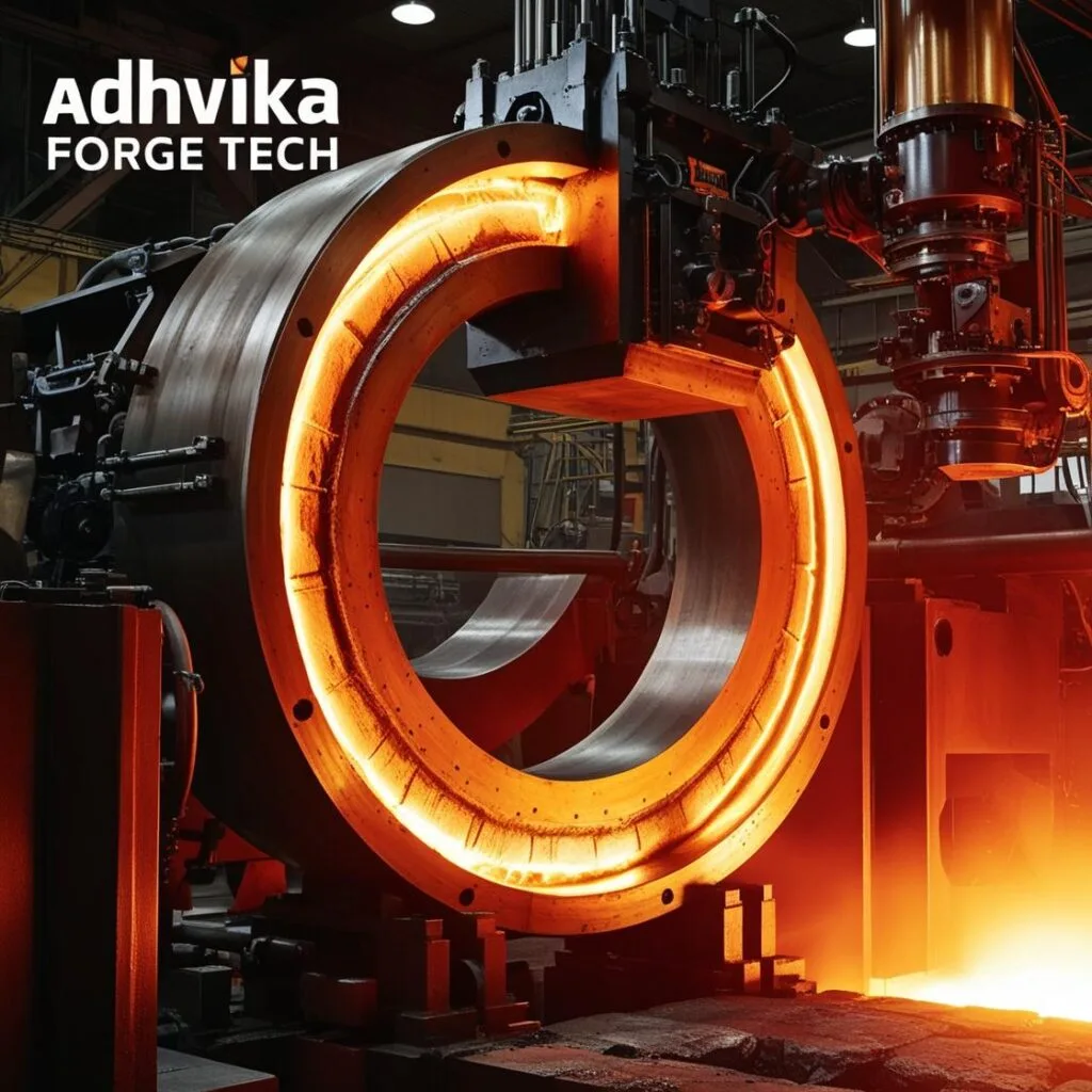 big forged ring machine ,heated , Adhvika Forge Tech Ring Rolling Machine
