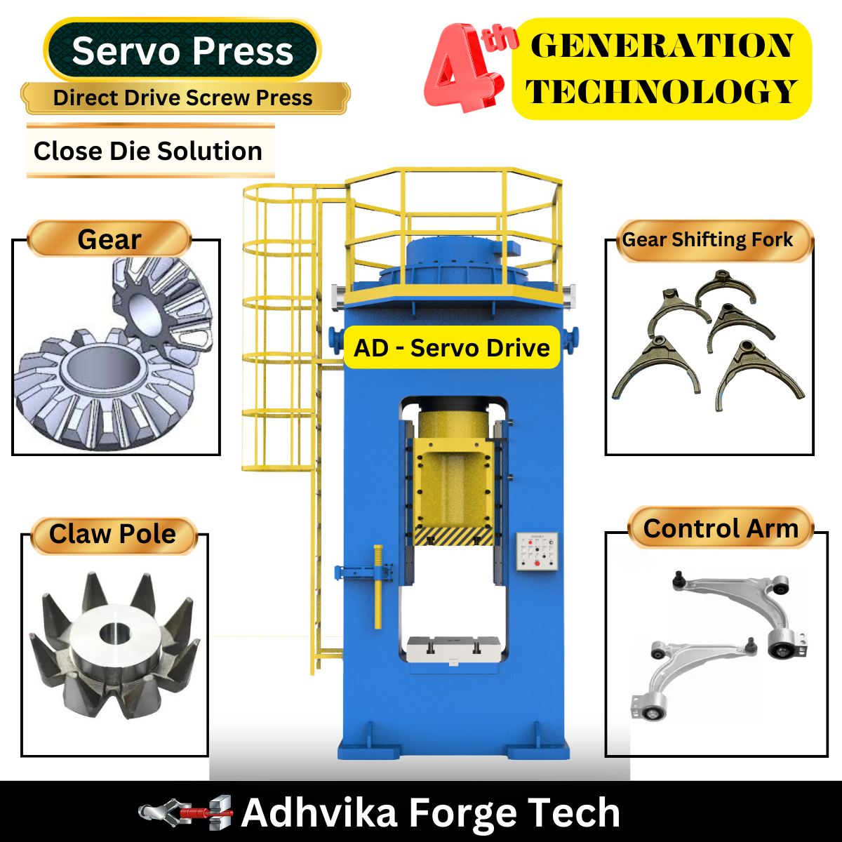 Servo Screw Press by Adhvika Servo screw press β Adhvika Forge Tech forging machine