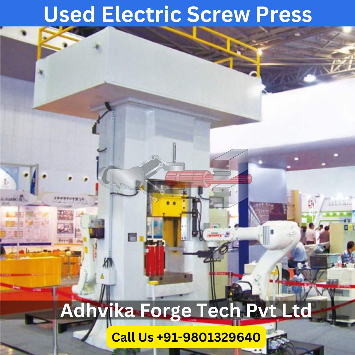 Used Electric Screw Press (2) Looking for a used electric screw press? We provide high-quality pre-owned and overhauled screw presses at competitive prices. Suitable for automotive, aerospace, and industrial forging.