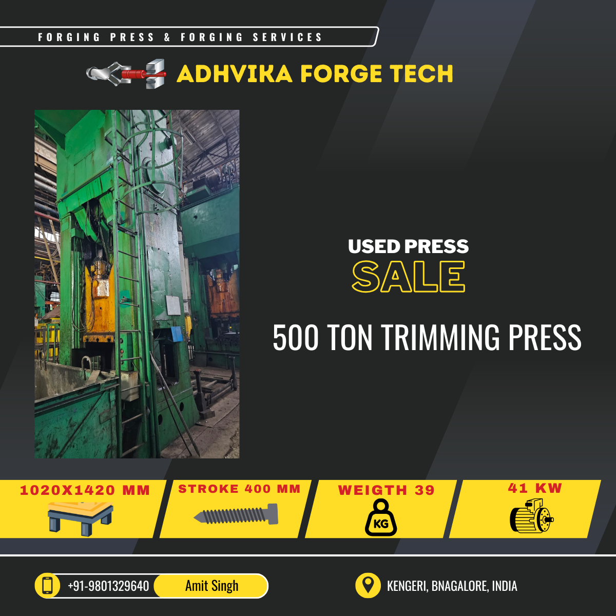 Used Trimming Press