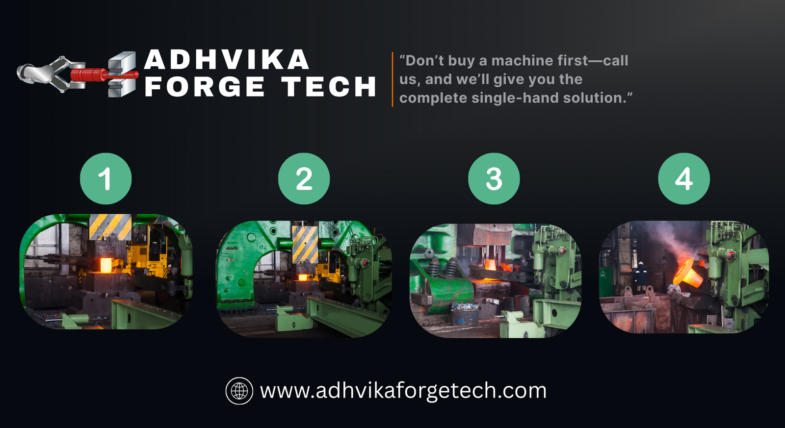 Forging Turnkey Solution Don’t buy a machine first—call us, and we’ll give you the complete single-hand solution.