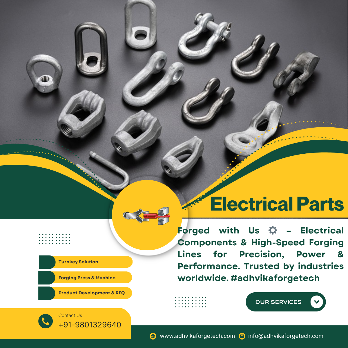How Adhvika Forge Tech Helps in Forging Solutions for Electric Power Parts and Component Development