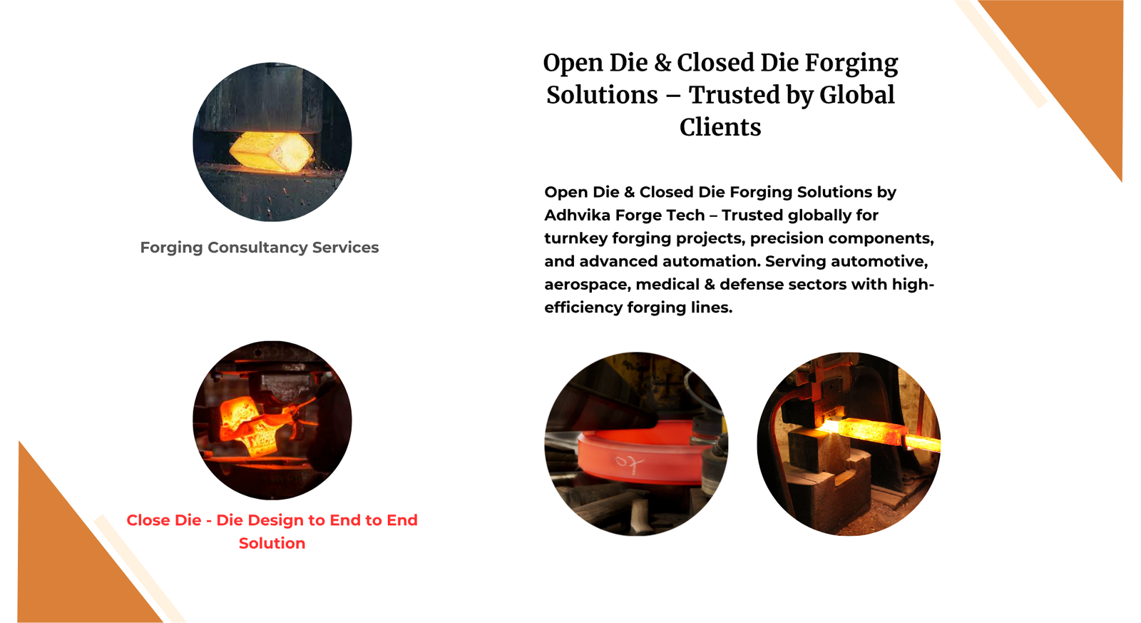 Open Die & Closed Die Forging Solutions – Trusted by Global Clients Open Die & Closed Die Forging Solutions – Trusted by Global Clients