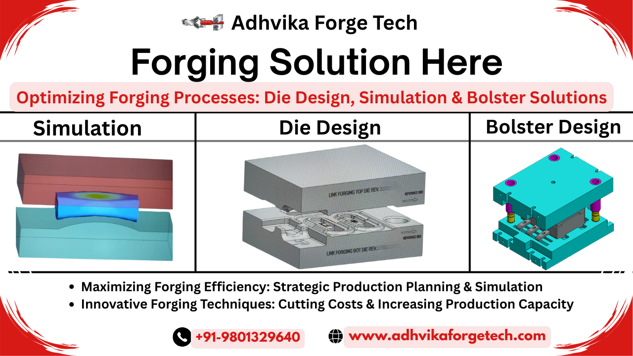 Forging Simulation Services Amit provides customized die design services tailored to specific forging needs. By utilizing cutting-edge forging simulation tools, he ensures that designs are optimized for both performance and cost-efficiency. These simulations help prevent defects and optimize material flow, which reduces scrap and rework, saving valuable time and money.
