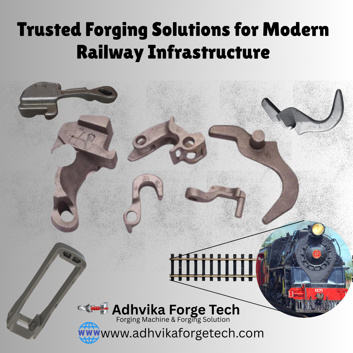 Adhvika Forge Tech delivers advanced railway forging technology with turnkey solutions. Precision, durability, and reliability for modern rail infrastructure.