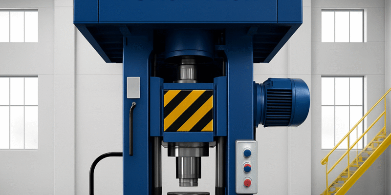 Electric screw press forging machine by Adhvika ForgeTech Pvt Ltd, designed for precision metal forging.