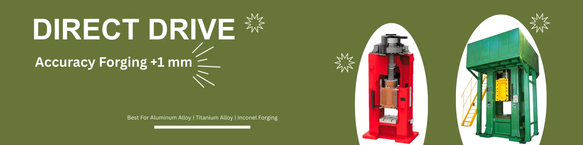 Direct Drive Screw Press – High precision, low maintenance forging press with energy savings, ideal for titanium, aerospace & automotive components.