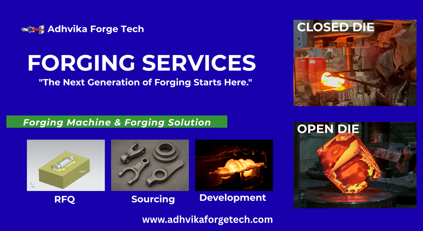 ✅ New forging project development✅ RFQ-to-dispatch support