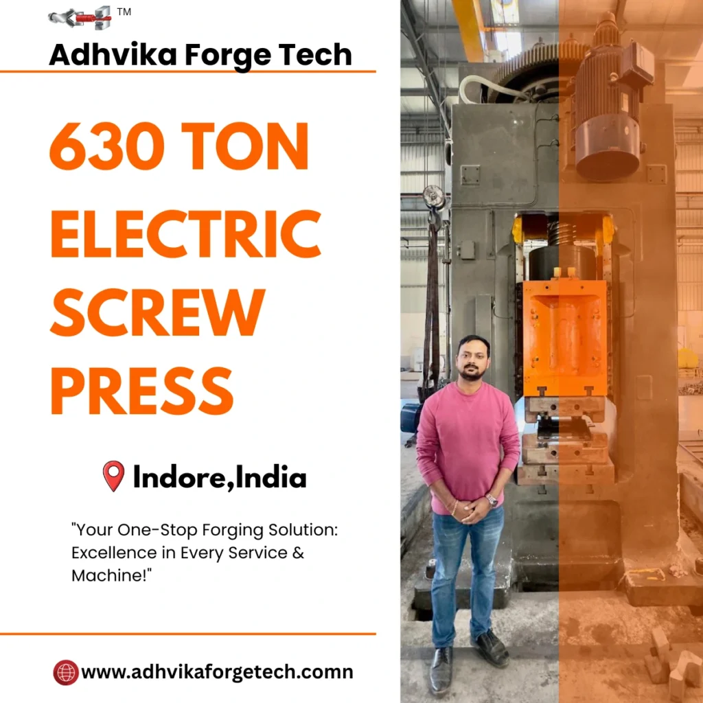 630 Ton Electric Screw Press Deliver Indore